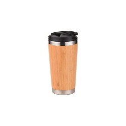Ola Bamboo Thermos Cup Μπουκάλι Θερμός Από Φυσικό Μπαμπού 450ml