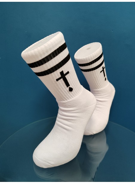 V-tex socks crossover - white