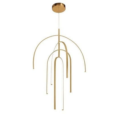 Pendant Light Led 96W 3000K Gold