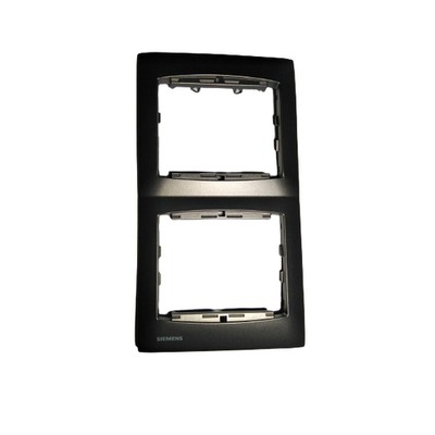 Coral 2-Gang Vertical Cover Flame Shadow Grey