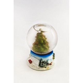 Snowball with Christmas Tree in Blue Base 760038K