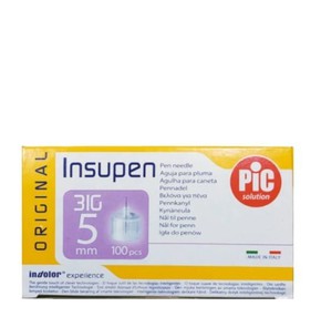 Pic Solution Insupen Insulin Needles  31gx5mm 100p