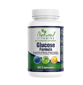 Natural Vitamins Glucose Formula, 60 Caps