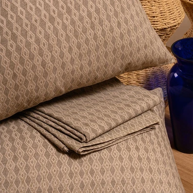Σετ Κατωσεντονο Tundra Beige (2 Τεμ.) Ημιδιπλο (λ)