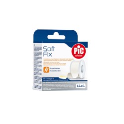 Pic Solution Soft Fix Ρολό Λευκοπλάστη Από Μη Υφασμένο Ύφασμα 2,5cm x 5m 1 τεμάχιο