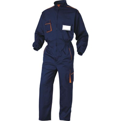 Work Uniform Panostyle Navy Blue-Orange L