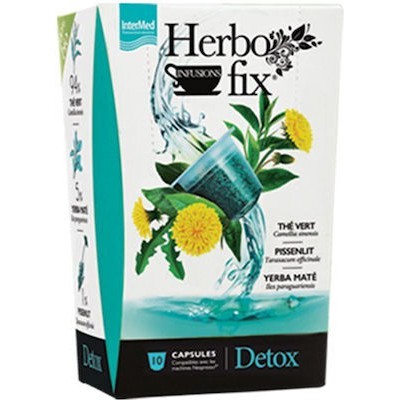INTERMED Κάψουλες Herbofix Detox Συμβατές Με Μηχανή Nespresso, 10 Κάψουλες