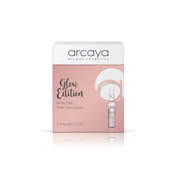 Arcaya Glow Edition Beauty Flash Perfect Glow Booster Συλλεκτική Κασετίνα Με Αμπούλες Απόλυτης Δράσης & Ενυδάτωσης 3 Αμπούλες x 2ml