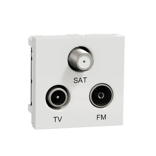 New Unica TV/RD/SAT Socket White NU345018