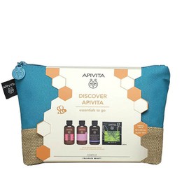 Apivita Promo Travel Kit Discover Apivita 4 τεμάχια