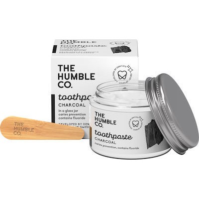 HUMBLE NATURAL TOOTHPASTE IN JAR CHARCOAL 75ML