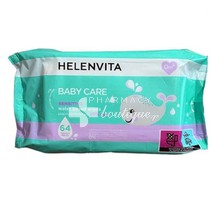 Helenvita Baby Care Wipes Sensitive - Μωρομάντηλα με 99% Νερό, 64τμχ.