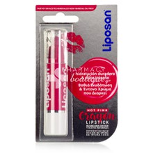 Liposan Crayon Lipstick Hot Pink - Ενυδάτωση & Χρώμα, 3gr