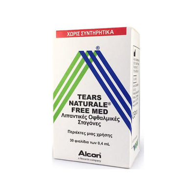 ALCON Tears Naturale Free Med Λιπαντικές Οφθαλμικές Σταγόνες 0.4ml x30 Περιέκτες Μίας Χρήσης