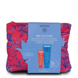 Apivita Promo Bee Sun Safe Hydra Sensitive Shoothing Face Cream SPF50+ 50ml & After Sun Cool Sooth 100ml