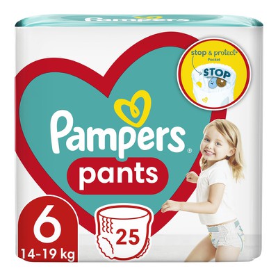 Pampers Pants Value Pack No 6 (14-19 kg) 25 Τεμάχι