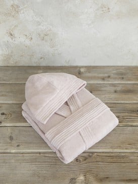 Hooded Bathrobe - Zen - Powder Pink