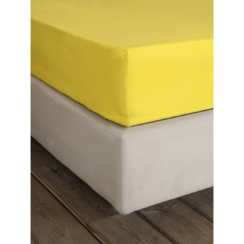 Σεντόνι Ημίδιπλο Με Λάστιχο (120x200+32) Unicolors Yellow NIMA Home