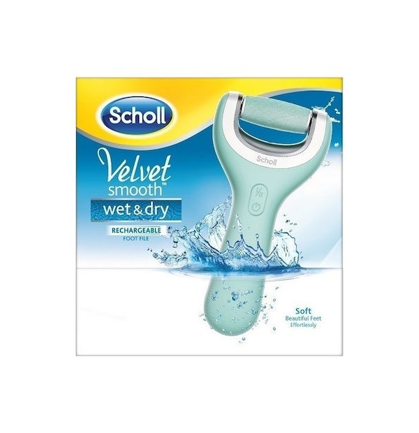 Scholl Smooth Wet & Dry Επαναφορτιζόμενη Αδιάβροχη Ηλεκτρική Λίμα Ποδιών, 1 τεμάχιο