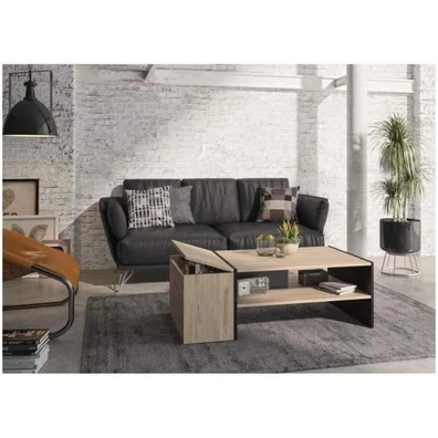 Yori coffee table 107x60cm Light Kronberg Oak / Bl