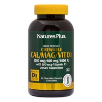 Nature's Plus Cal/Mag/Vit D3 With Vitamin K2 60 Μα