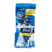 Gillette Blue II Slalom - Ανδρικά Ξυραφάκια μίας Χρήσης, 5τμχ.