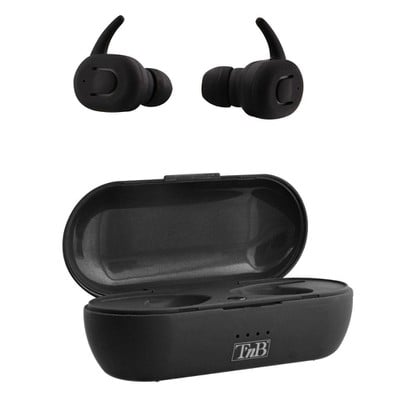 Bluetooth Headphones With Chargin Case 3Hr Black E