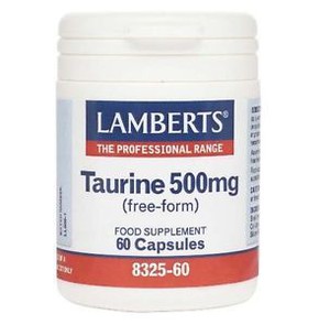 Lamberts Taurine 500mg Συμπλήρωμα Διατροφής με Ταυ