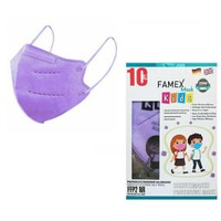 Famex Kids Mask FFP2 NR Lilac 10τμχ - Παιδική Μάσκ