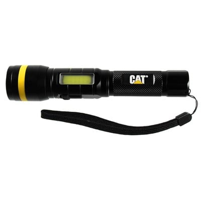 Dual Beam Aluminium Flashlight Rechargeable & Powe