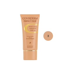 Coverderm Perfect Face SPF20 No 3 Αδιάβροχο Κρεμώδες Make Up 30ml