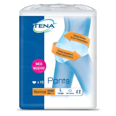 TENA Pants Normal Προστατευτικά Εσώρουχα Ακράτειας Μέγεθος Large x10 Τεμάχια