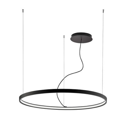 Pendant Light Φ90cm Inside Led Black 54W 3000K Ver