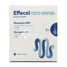 Epsilon Health Effecol Micro-Enemas Adult - Μικροκλύσματα Ενηλίκων, 6 x 9gr