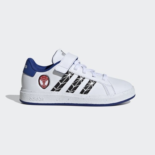 ADIDAS GRAND COURT SPIDER-MAN SHOES - LOW (NON-FOO