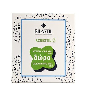 Rilastil Acnestil Attiva Cream, 40ml & FREE Cleans