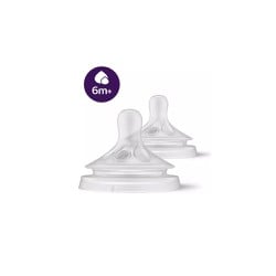 Philips Avent Natural Response Silicone Nipple 6+ Months 2 pcs