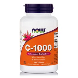 Now Foods Vitamin C-1000 With Rose Hips & Bioflavonoids 100Tablets