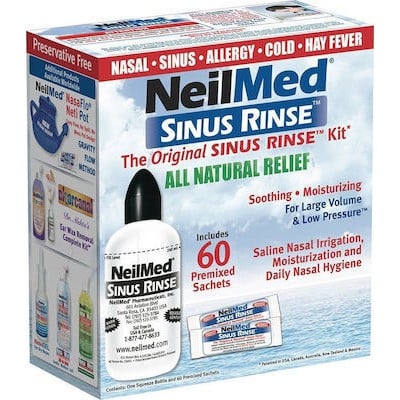 NEILMED Sinus Rinse Σύστημα Ρινικών Πλύσεων Για Ενήλικες 60 Φακελίσκοι