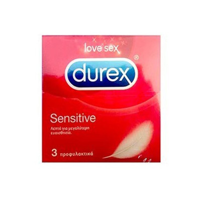 DUREX Προφυλακτικά Sensitive x3