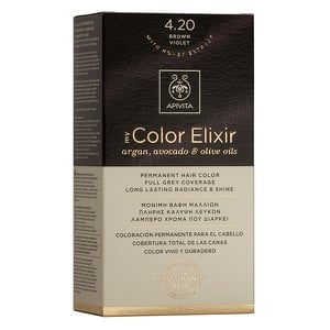 APIVITA Βαφή μαλλιών color elixir N4.20 καστανό βι