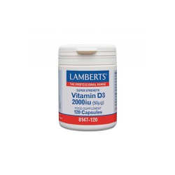 Lamberts Vitamin D3 2000iu Συμπλήρωμα Διατροφής Βιταμίνης D 120 κάψουλες