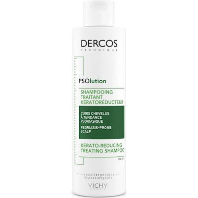 VICHY  Dercos Psolution Shampoo Keratoreducing Treatment - Σαμπουάν Για Τριχωτό Με Τάση Ψωρίασης 200ml