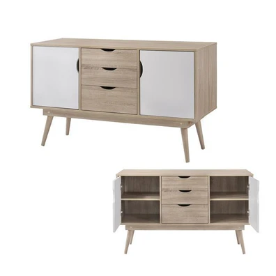 Μπουφές 125x45x77cm Alida Sonoma/ Λευκό  Ε7345,2