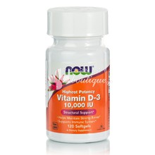 Now Vitamin D3 10.000 IU, 120 softgels