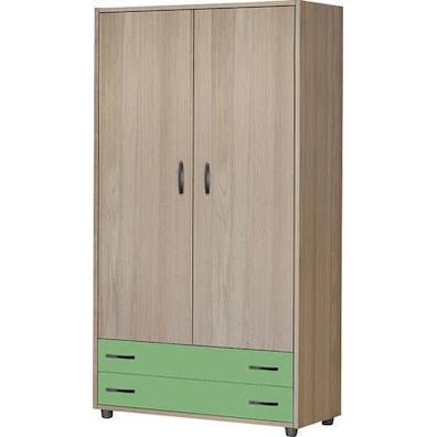 Kids' Wardrobe/Oak Light Green