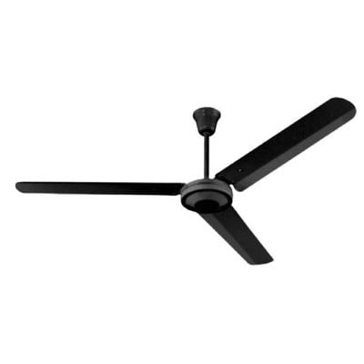 Industrial Black Ceiling Fan With Wall Controller 