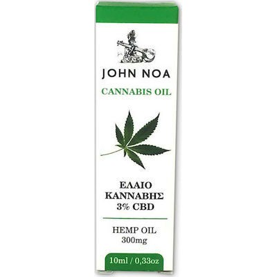 JOHN NOA Cannabis Oil Έλαιο Κάνναβης 3% CBD 300mg 10ml