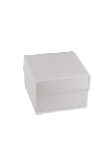 Κουτάκι PERLY WHITE 7X7X5cm σε ιβουάρ περλέ χρώμα