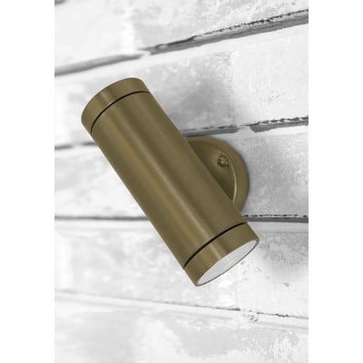 Brass Light Double Spot Up-Down Code 80Ν Gu10 Ip44